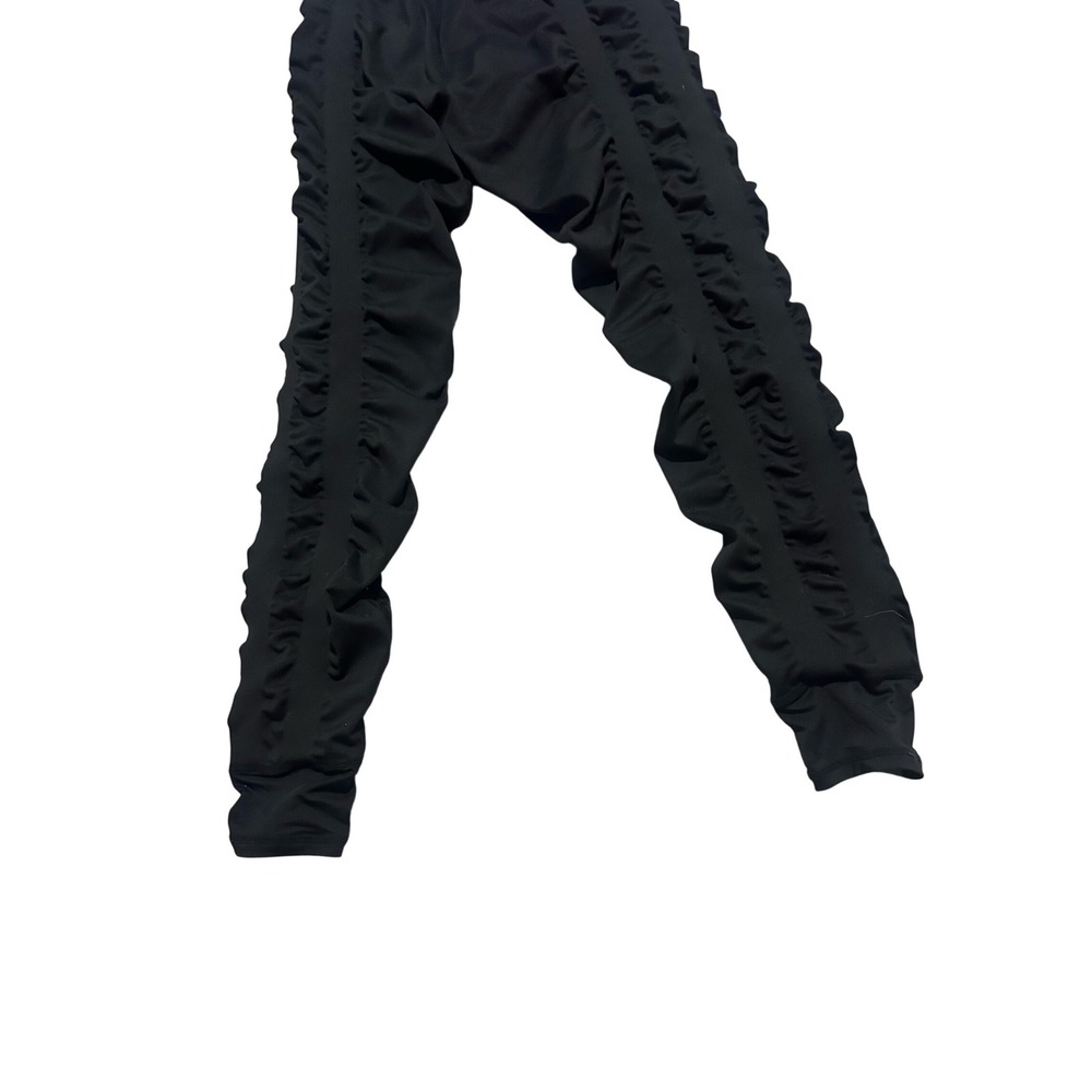 Black Ruched Leggings